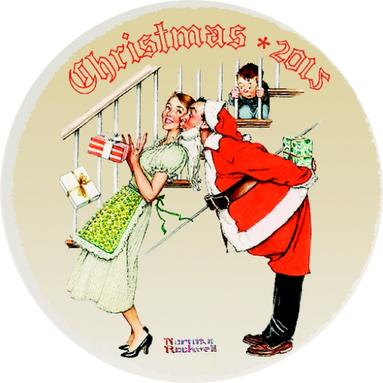 Norman Rockwell 2017 Christmas Plate